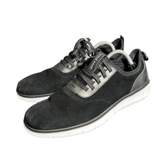 Cole Haan‎ ZERØGRAND Men's Generation Shoes - Black Suede/Ivory Size 10 - Picture 1 of 7